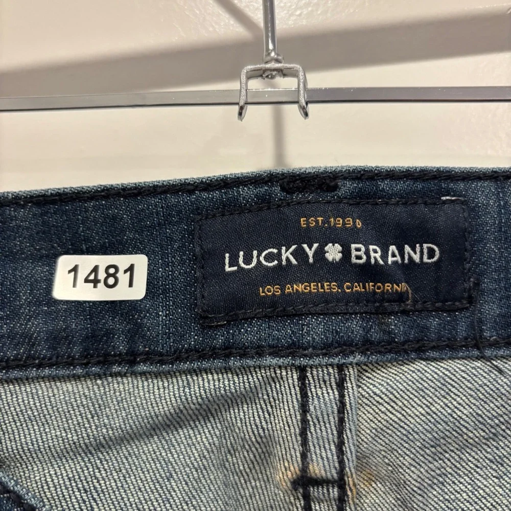 Lucky Brand Mens Dark Wash Denim Jeans 33/30 Blue 5-Pocket Casual Pants